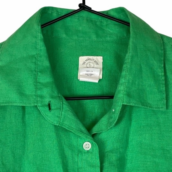 J. Crew The Perfect Shirt Linen - Size 2 - Picture 2 of 6